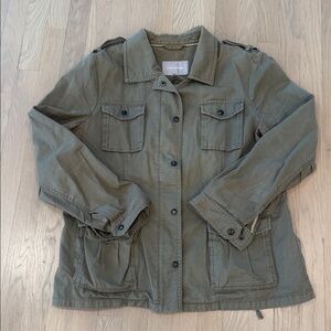 Banana Republic Women's Olive Green Canvas Field Jacket